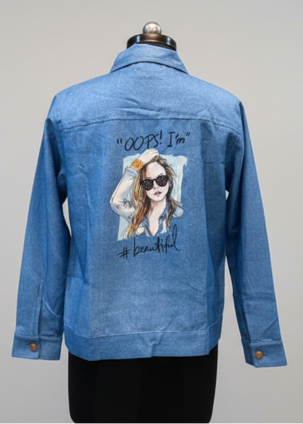 Quirky Queen: Fearless Deniim Inspired Women's Jacket