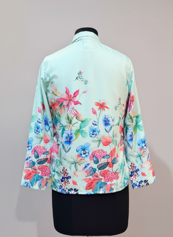 Fashion Forward Floral Collar Women's Jacket