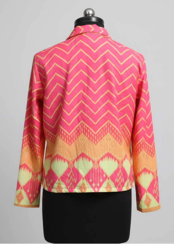 Graceful Modern Chevron Jacket For Women