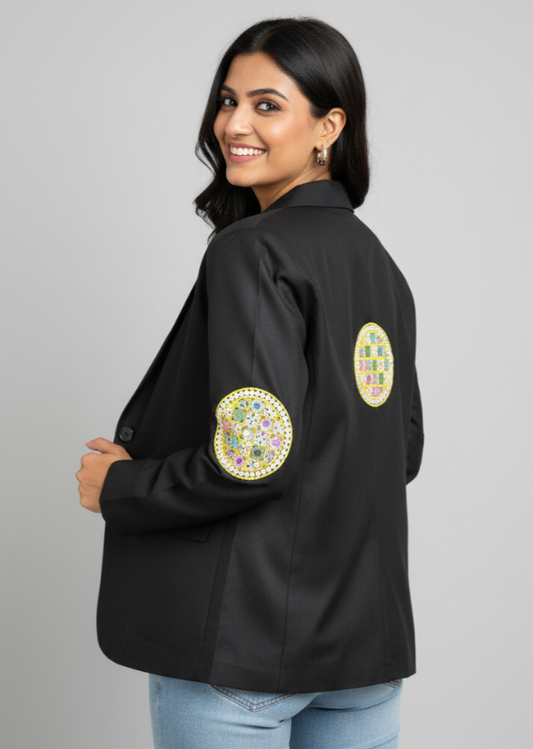 Festival Flair: Patchwork Jacket For Women