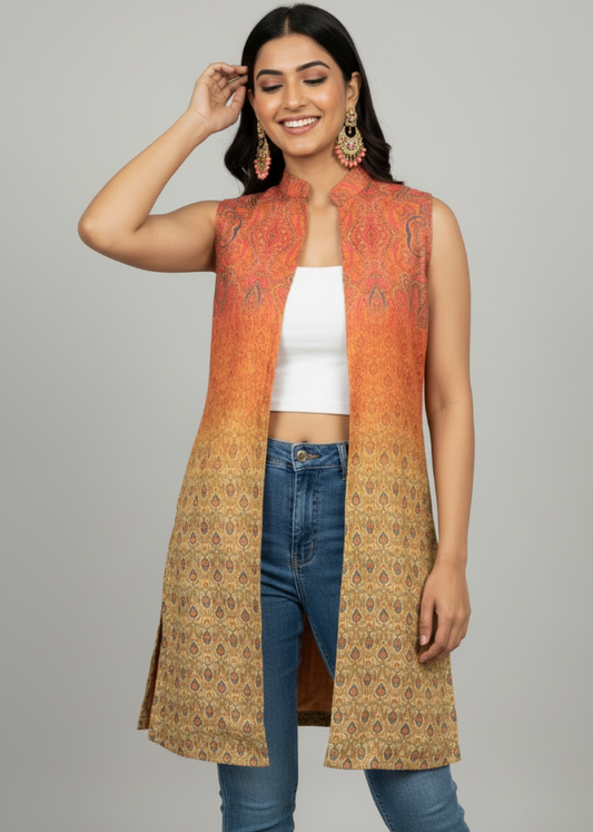 Timeless Drift-Effortless Tradition in Long Women's Jacket