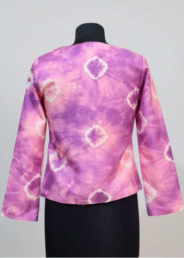 Duo Style Tye And Dye Reversible Women's Jacket