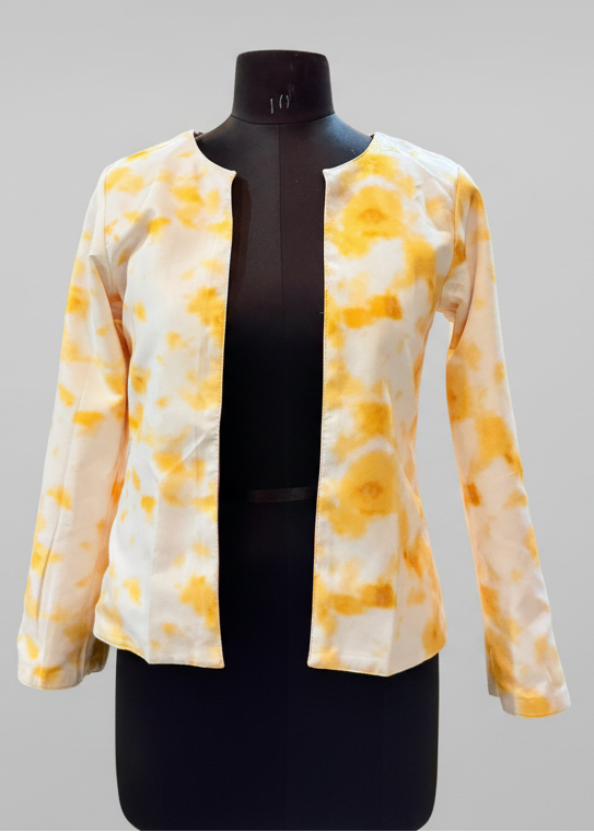 Duo Style Tye And Dye Reversible Women's Jacket