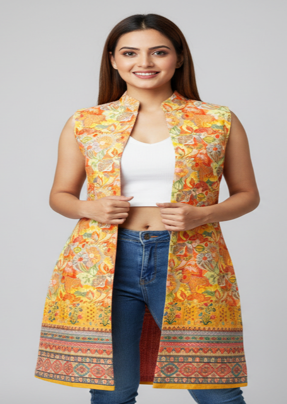 Switch Up Your Style With Reversible Women's Long Jacket