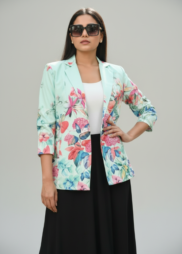 Fashion Forward Floral Collar Women's Jacket