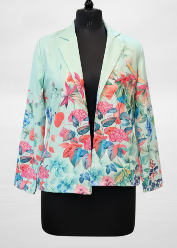 Fashion Forward Floral Collar Women's Jacket