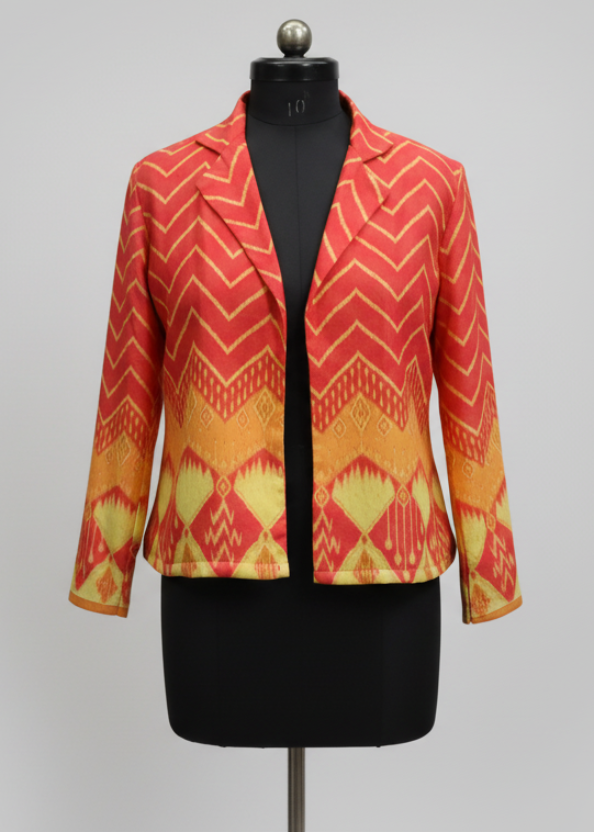 Graceful Modern Chevron Jacket For Women